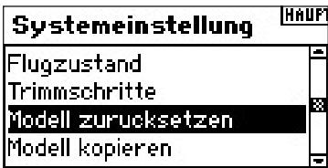 SPEKTRUM DX8 - So wahlen Sie die Modell zurücksetzen Funktion aus - 1