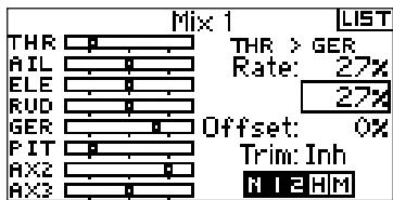 SPEKTRUM DX8 - Adjusting Programmable Mix Rates - 2