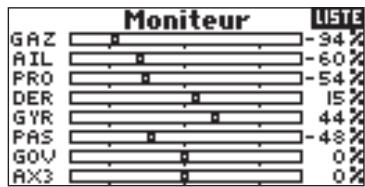 SPEKTRUM DX8 - Accès à l'écran du moniteur (monitor) - 2