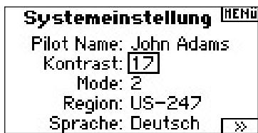 SPEKTRUM DX8 - Einstellendes Kontrastes - 1