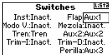 SPEKTRUM DX8 - Programar la asignacion de interruptores o llaves - 2