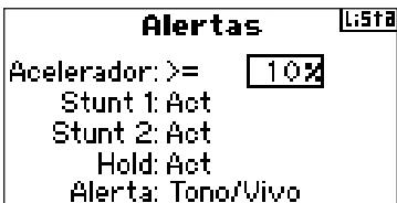 SPEKTRUM DX8 - Acceso a la referencia de Alarmas - 3