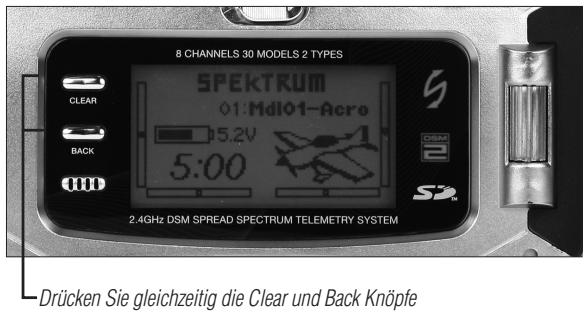 SPEKTRUM DX8 - MODELLAUSWAHL - 2