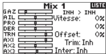 SPEKTRUM DX8 - Accès aux mixages programmables (1 à 6) - 1
