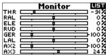 SPEKTRUM DX8 - To Access the Monitor screen - 2