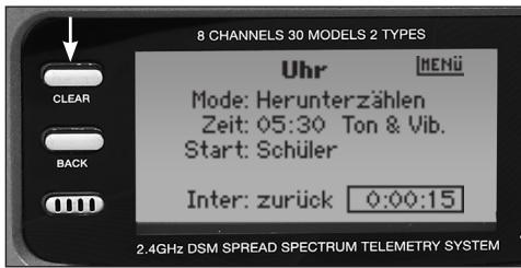 SPEKTRUM DX8 - Zurückstellen des internen Speichers - 2