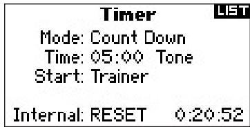 SPEKTRUM DX8 - To Access the Timer Screen - 2