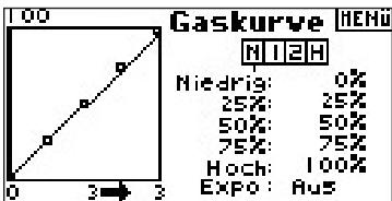 SPEKTRUM DX8 - Programmierung der Gaskurve - 2