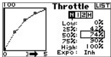 SPEKTRUM DX8 - Adjusting the Curve - 2