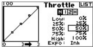 SPEKTRUM DX8 - Adjusting the Curve - 1