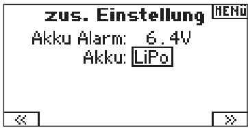 SPEKTRUM DX8 - Menüanwahl und Änderung des Akkutyps - 1