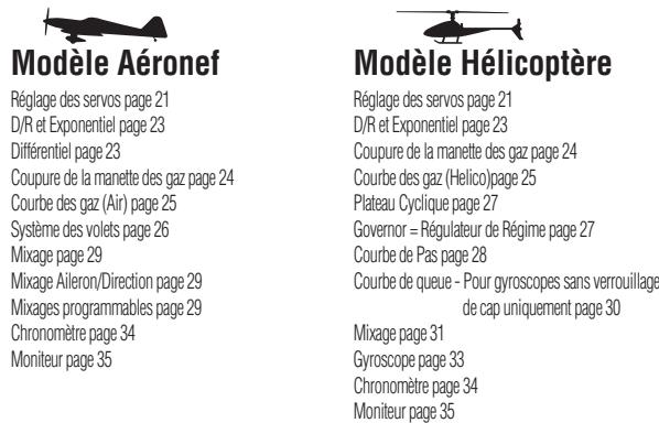 SPEKTRUM DX8 - Mode fonction - 1