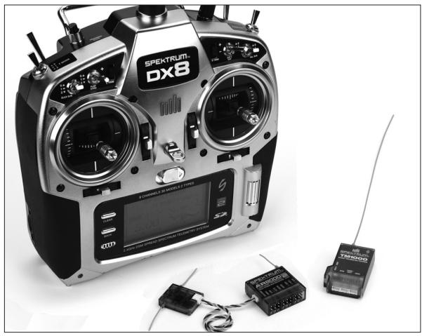SPEKTRUM DX8 - DX8 de spektrum à télémetrie intégrée - 1
