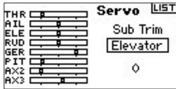 SPEKTRUM DX8 - To Access the Sub Trim Function - 2