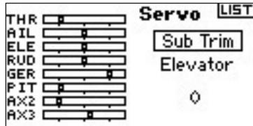 SPEKTRUM DX8 - To Access the Sub Trim Function - 1