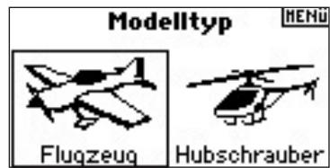 SPEKTRUM DX8 - Auswahl der Modelltyp Funktion - 3