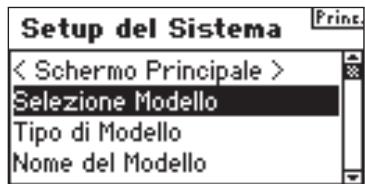 SPEKTRUM DX8 - Per accedere alla lista del setup diistema - 1