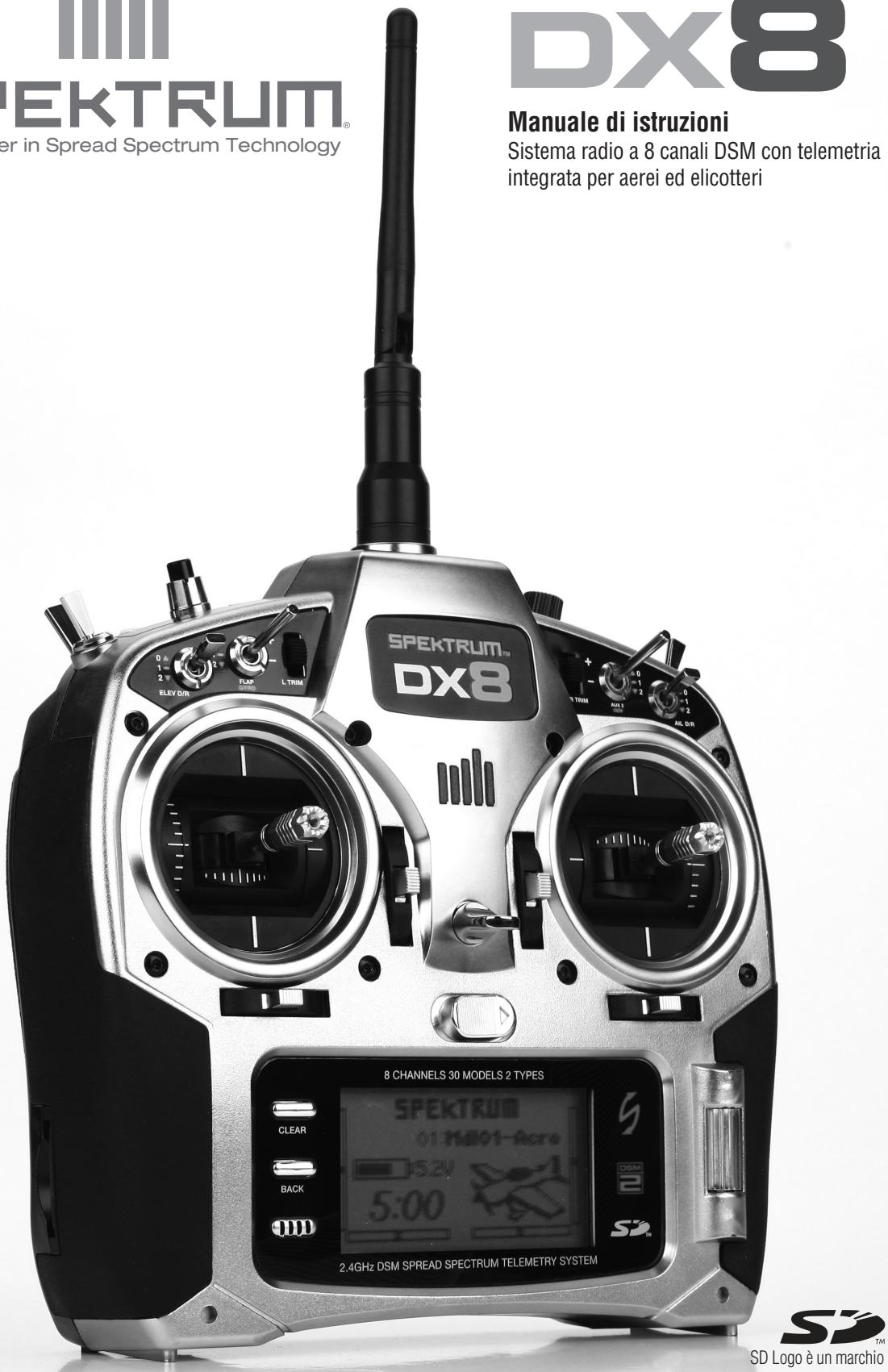 SPEKTRUM DX8 - Manuale di istruzioni - 1
