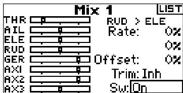 SPEKTRUM DX8 - Assigning a Programmable Mix to a Switch - 1