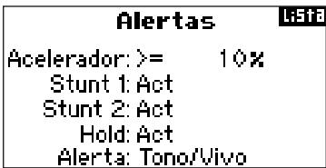 SPEKTRUM DX8 - Acceso a la referencia de Alarmas - 2