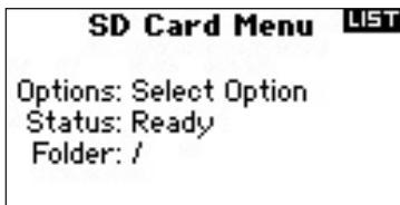 SPEKTRUM DX8 - To Access the Transfer SD card Function - 2