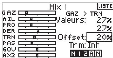 SPEKTRUM DX8 - Programmation d'un offset - 1
