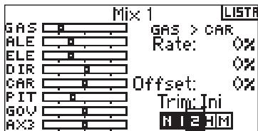 SPEKTRUM DX8 - Regolare i tassi di mix programmabili - 1