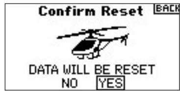SPEKTRUM DX8 - To Access the Model Reset Function - 3