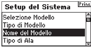 SPEKTRUM DX8 - Per accedere alla funzione Nome Modello - 1