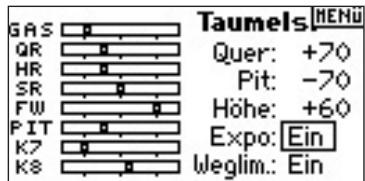 SPEKTRUM DX8 - Aktivieren der Taumelscheiben Expofunktion - 1
