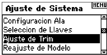 SPEKTRUM DX8 - Acceso a la funciona Ajuste de Trims - 1
