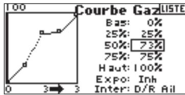 SPEKTRUM DX8 - Réglage de la courbe - 2