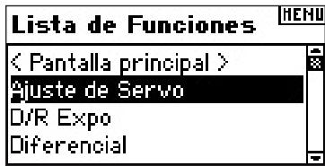 SPEKTRUM DX8 - Acceder a una referencia de la lista de Funciones - 1