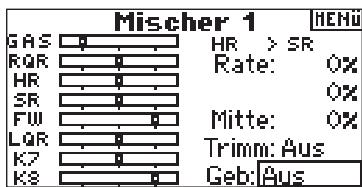 SPEKTRUM DX8 - Zuordnen eines Schalters zu einem programmierten Mischer - 1