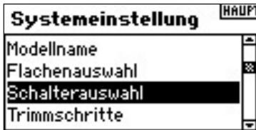 SPEKTRUM DX8 - Programmierung der Schalterauswahl - 1