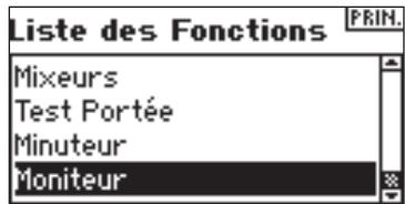 SPEKTRUM DX8 - Accès à l'écran du moniteur (monitor) - 1