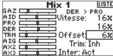 SPEKTRUM DX8 - Programmation d'un offset - 1