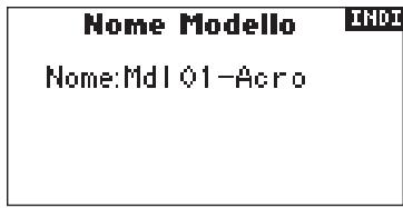 SPEKTRUM DX8 - Per accedere alla funzione Nome Modello - 2