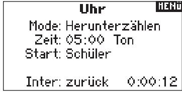 SPEKTRUM DX8 - Programmieren der Uhr/Timer - 2