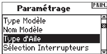 SPEKTRUM DX8 - Accès à une fonction de system setup (réglage du système) depuis la liste de system setup (réglage du système) - 1
