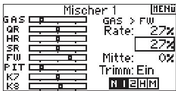 SPEKTRUM DX8 - Aktivierung der "mit Trimmung" Funktion - 1
