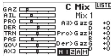 SPEKTRUM DX8 - Accès aux mixages programmables (1 à 6) - 1
