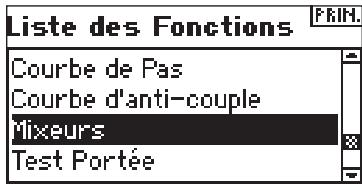 SPEKTRUM DX8 - Accès aux fonctions mixing (mixage) - 1