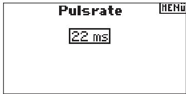 SPEKTRUM DX8 - Programmierung der Pulsratenfunktion - 1