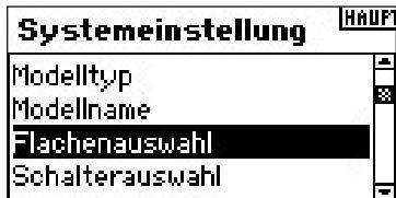SPEKTRUM DX8 - AuswahlderFlachetypes - 1