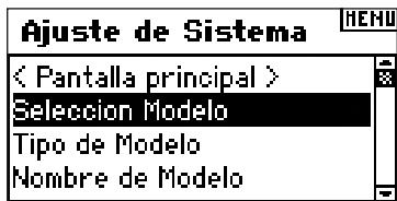 SPEKTRUM DX8 - Acceso a la funciona Selectacionar Modelo a工程技术 del Modelo Sistema - 1