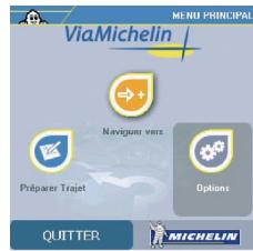 VIAMICHELIN NAVIGATION V4 - 2.3-ViaMichelin navigation: options - 1