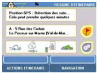 VIAMICHELIN NAVIGATION X-960 - Rappel des choix / afficher carte - 1