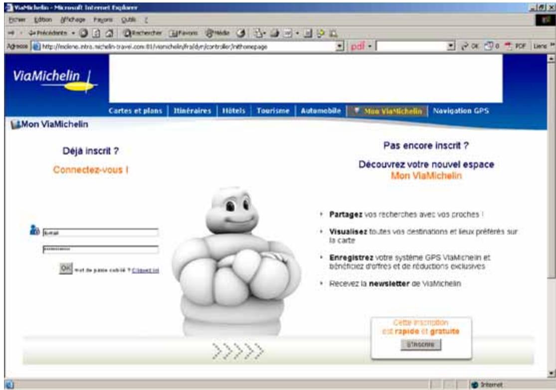 VIAMICHELIN NAVIGATION X-960 - Mon viamichelin en ligne - 1