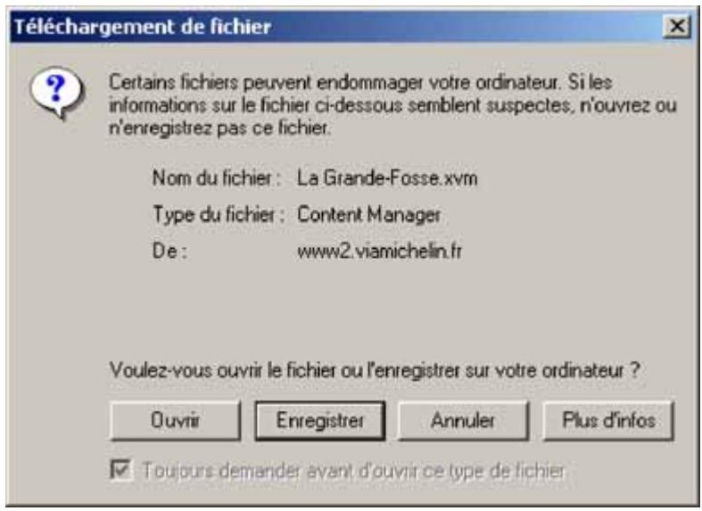 VIAMICHELIN NAVIGATION X-960 - A partir d'un fichier enregistré - 1